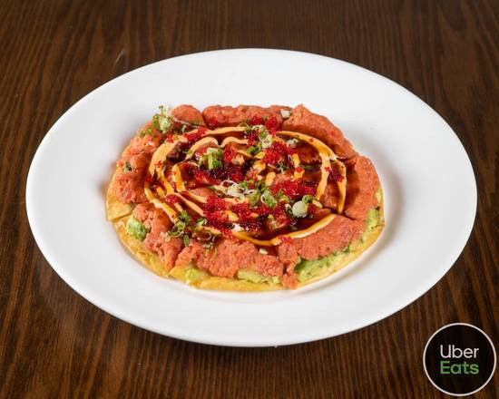 Order Spicy Tuna Pizza Appetizer food online from Heike Sushi store, Plainview on bringmethat.com