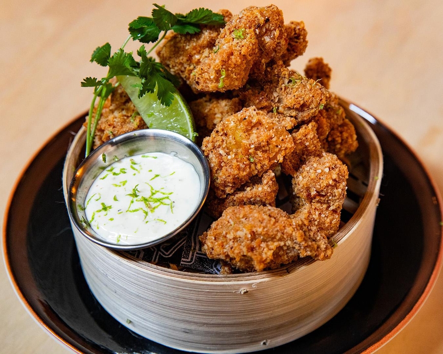 Order Karaage Chicken Nuggets food online from Ramen-San Whisky Bar store, Chicago on bringmethat.com