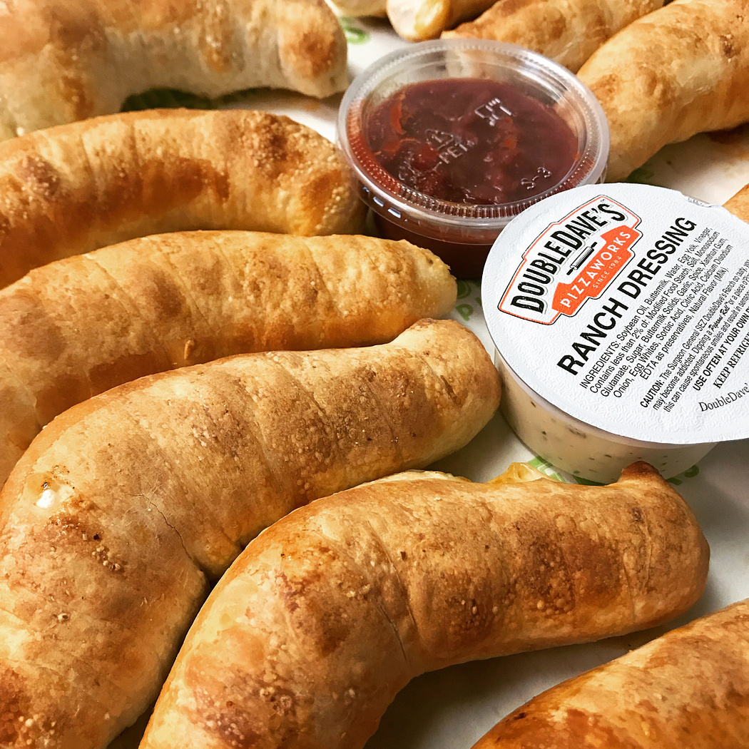 Order Double Dave's Pepperoni Rolls food online from Double Dave's store, Midland on bringmethat.com