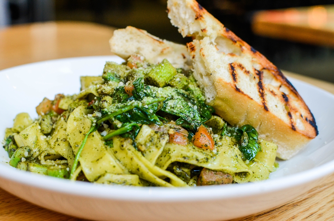 Order Pesto Pasta food online from Highland Grill store, St Paul on bringmethat.com
