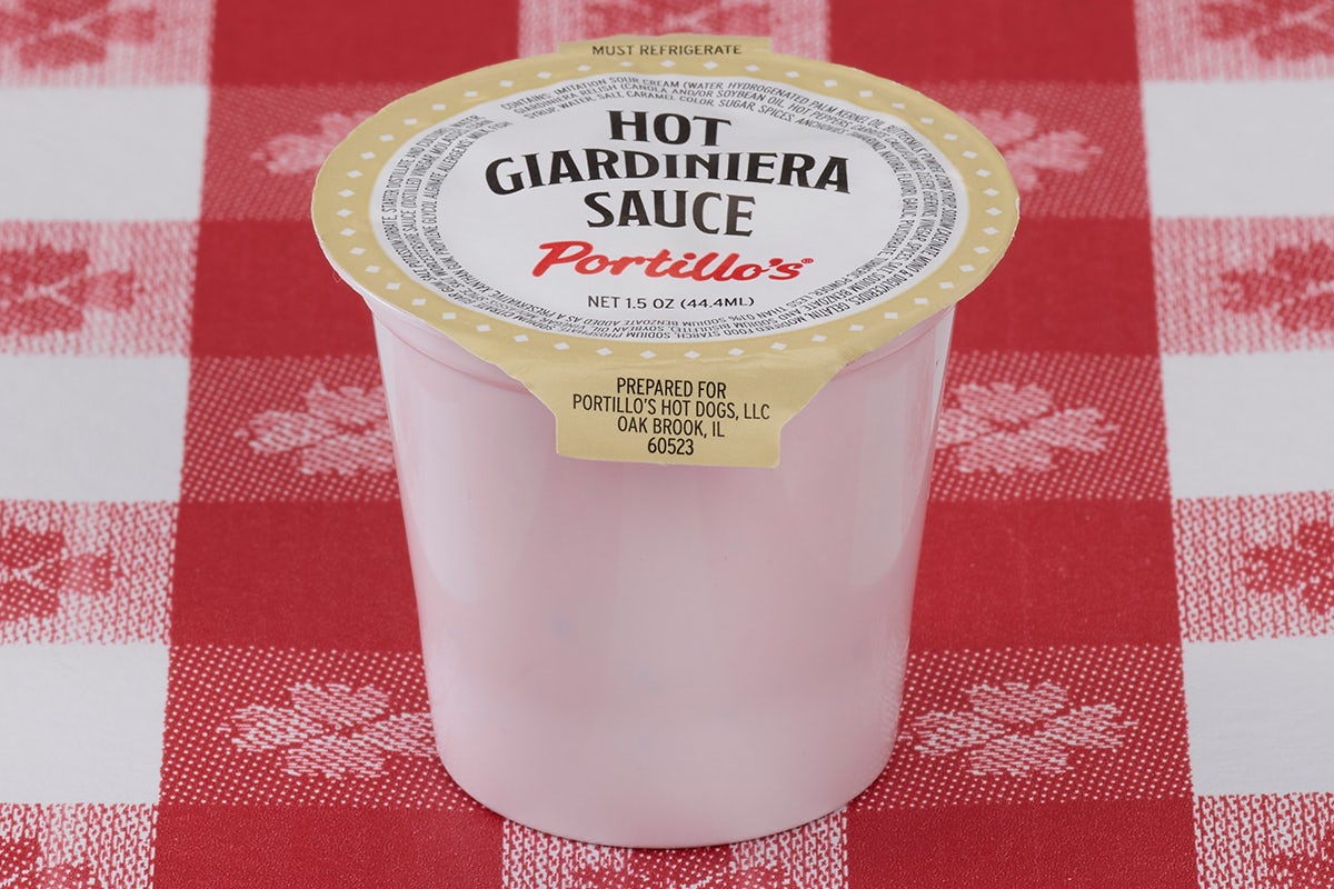 Order Giardiniera Sauce  food online from Portillo's store, Batavia on bringmethat.com