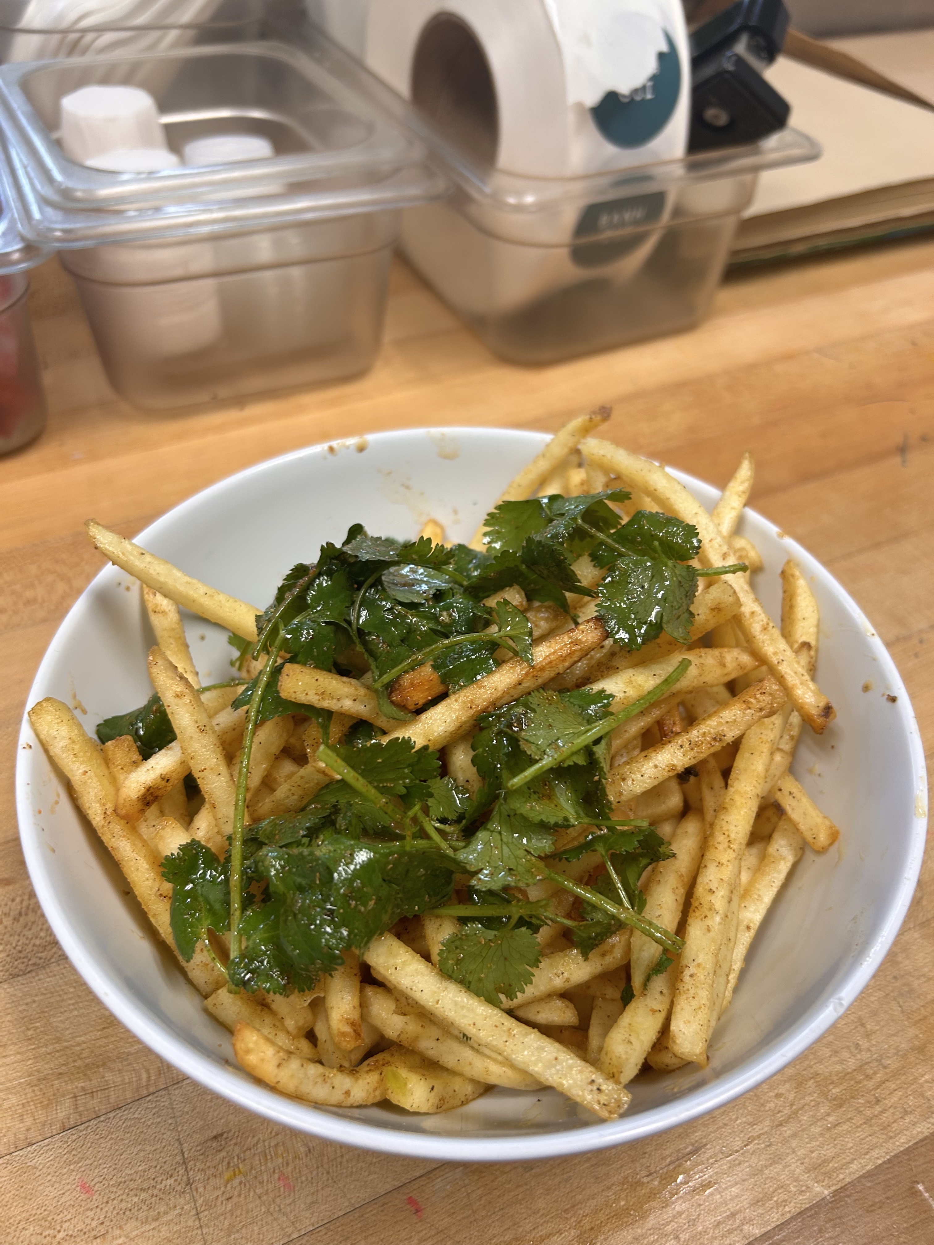 Order Garlic Cilantro Fries food online from Banh Oui store, Los Angeles on bringmethat.com