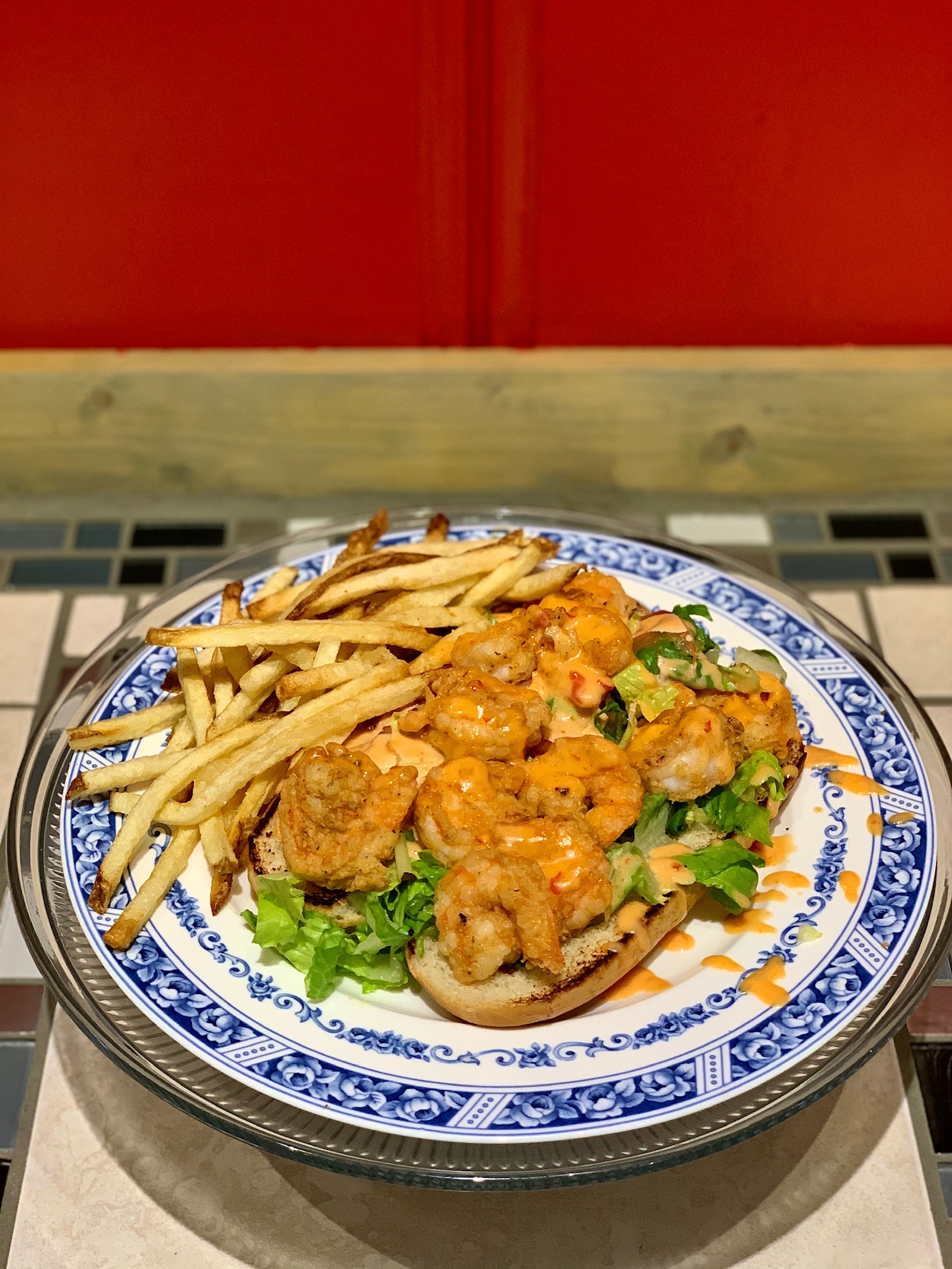 Order Louisiana Shrimp Po Boy Lunch food online from Our Recipes Cafe & Catering store, Arbutus on bringmethat.com