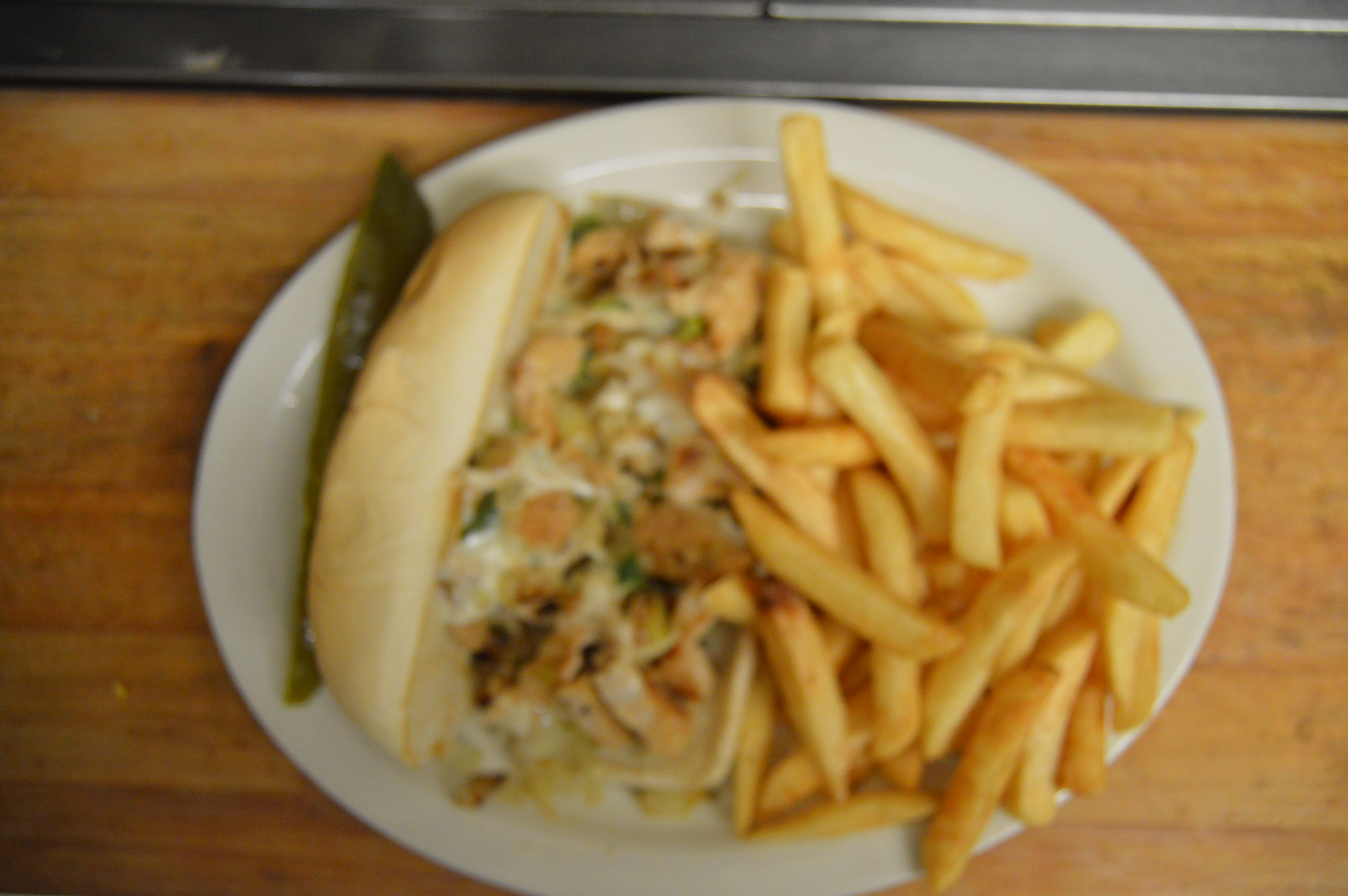 Order Philly Chicken Combo Sandwich Meal food online from Angelas Family Restaurant store, Cleveland on bringmethat.com
