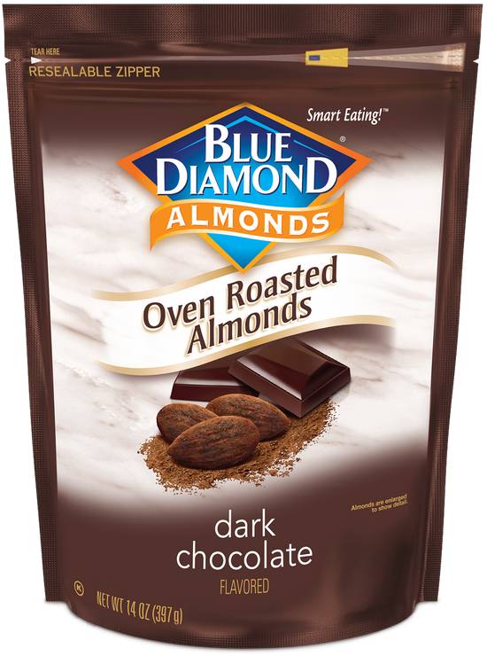 Order Blue Diamond Oven Roasted Almonds, Dark Chocolate, 14 OZ food online from Cvs store, WEST COVINA on bringmethat.com