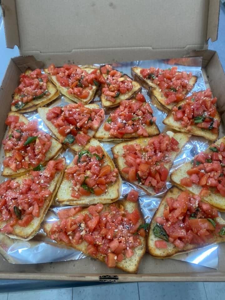 Order Traditional Bruschetta - 4 Pieces food online from Andre's Pizza store, Oxford on bringmethat.com