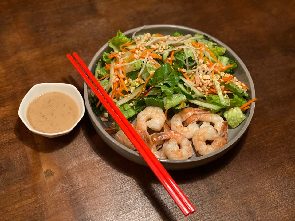 Order Shrimp Salad food online from Nuna Ramen store, Seattle on bringmethat.com
