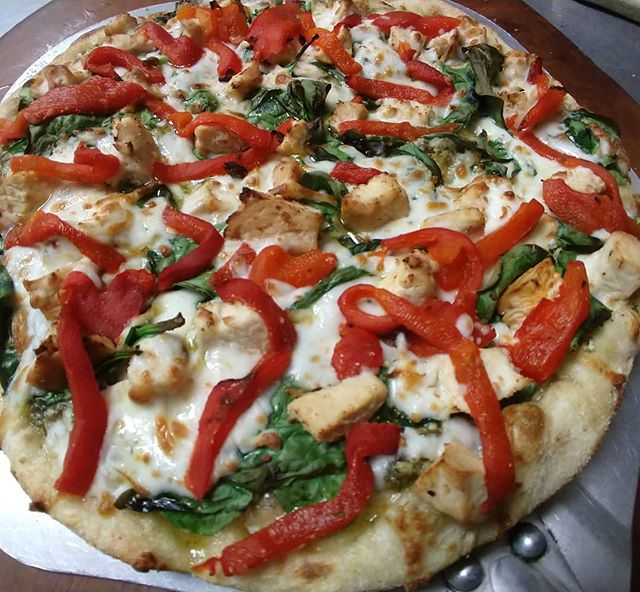 Order Pesto Chicken Pizza food online from Best Pizza & Sandwiches store, Willoughby on bringmethat.com