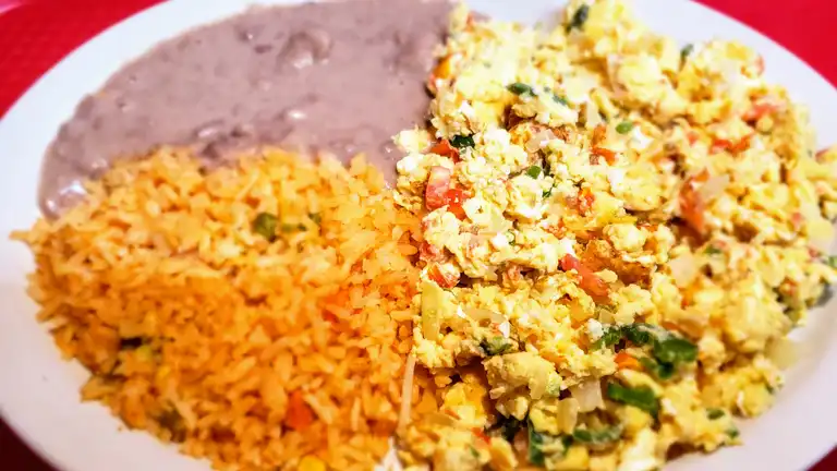 Order Huevos A La Mexicana Combo food online from Luna Mexican Rotiserrie store, Louisville on bringmethat.com