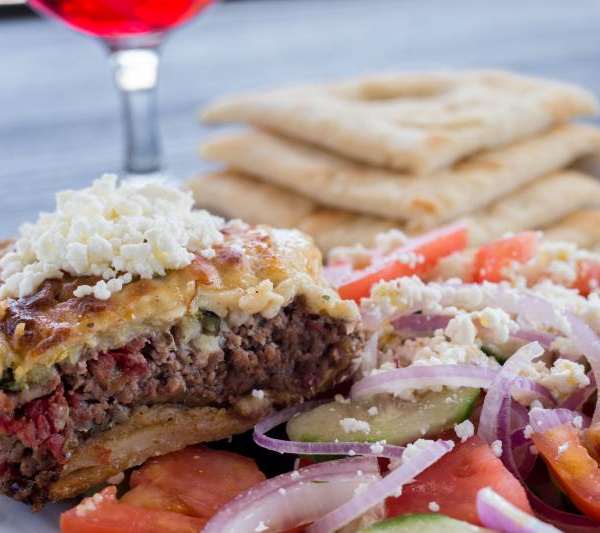 Order Moussaka food online from Atheneos Greek Village Cafe store, Mesquite on bringmethat.com