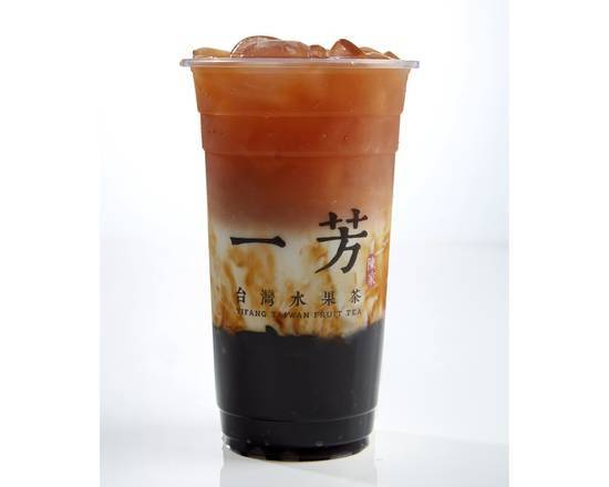 Order Brown Sugar Pearl Milk Tea 黑糖粉圓鮮奶茶 food online from Yi Fang Torrance store, Torrance on bringmethat.com