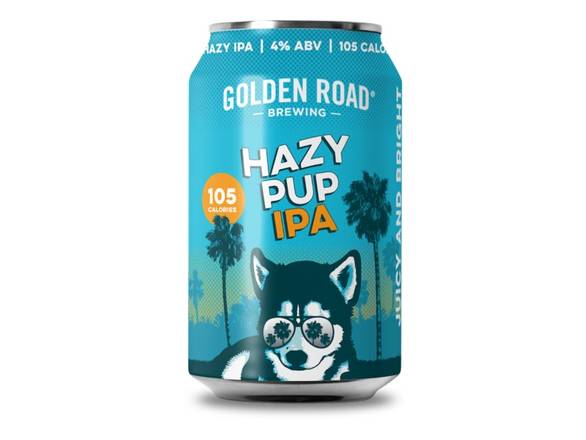 Order Golden Road Brewing Hazy Pup IPA - 6x 12oz Cans food online from S H Liquor Market store, Los Angeles on bringmethat.com