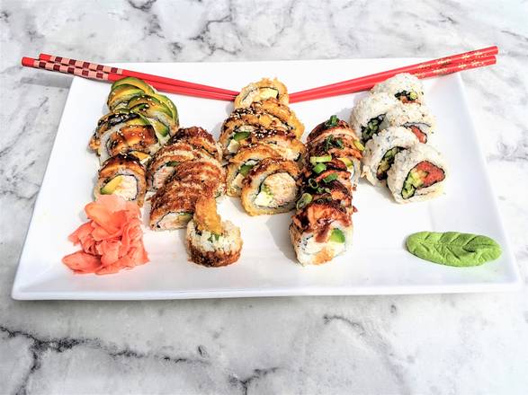 Order Sushi Lovers (feeds 2) food online from Yogis Grill store, Tempe on bringmethat.com