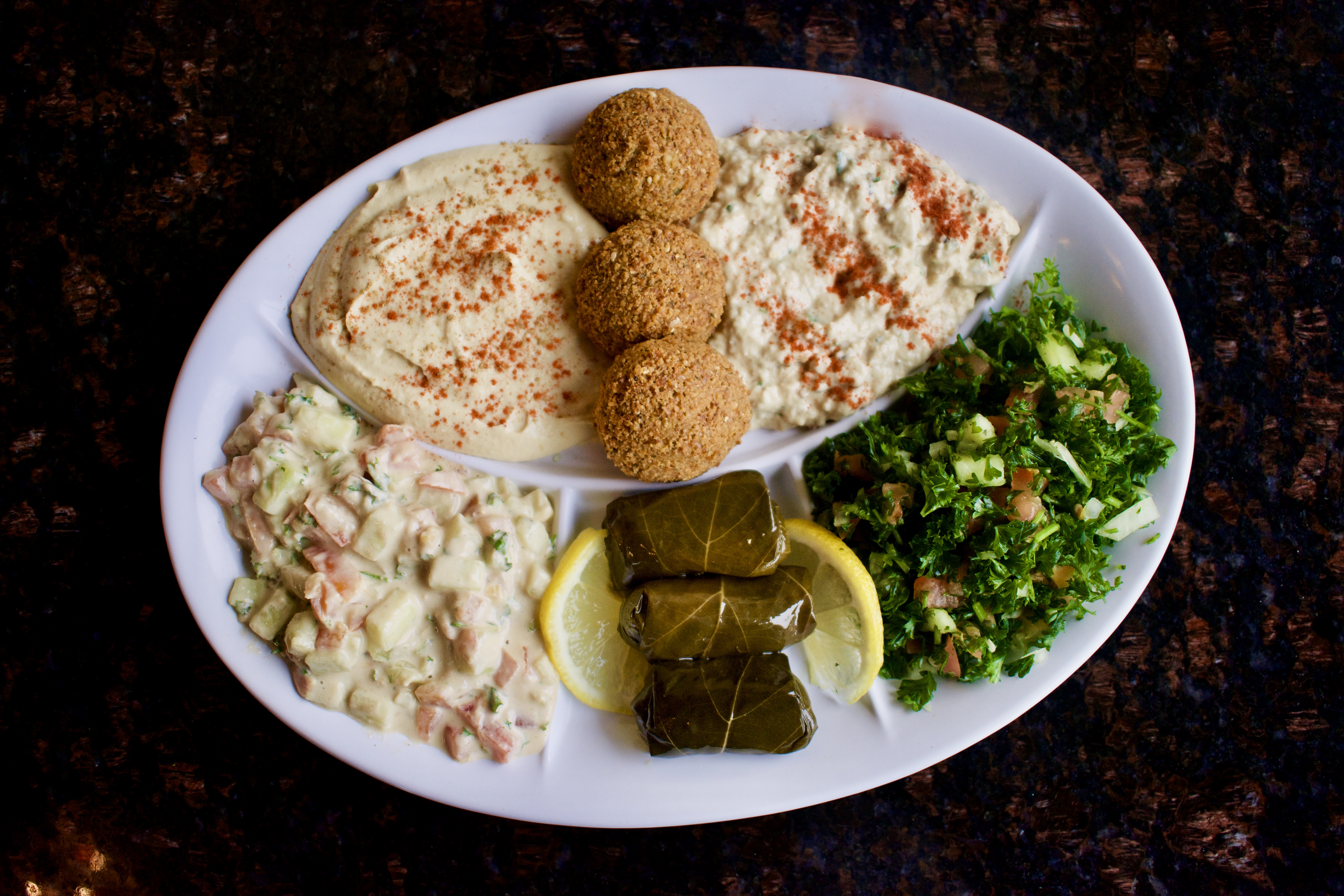 Order Vegetarian Combination food online from Pita Inn store, Des Plaines on bringmethat.com