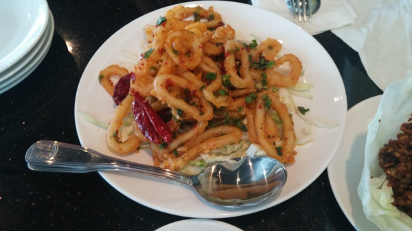 Order 10. Salt and Pepper Calamari food online from Jade China store, Riverside on bringmethat.com