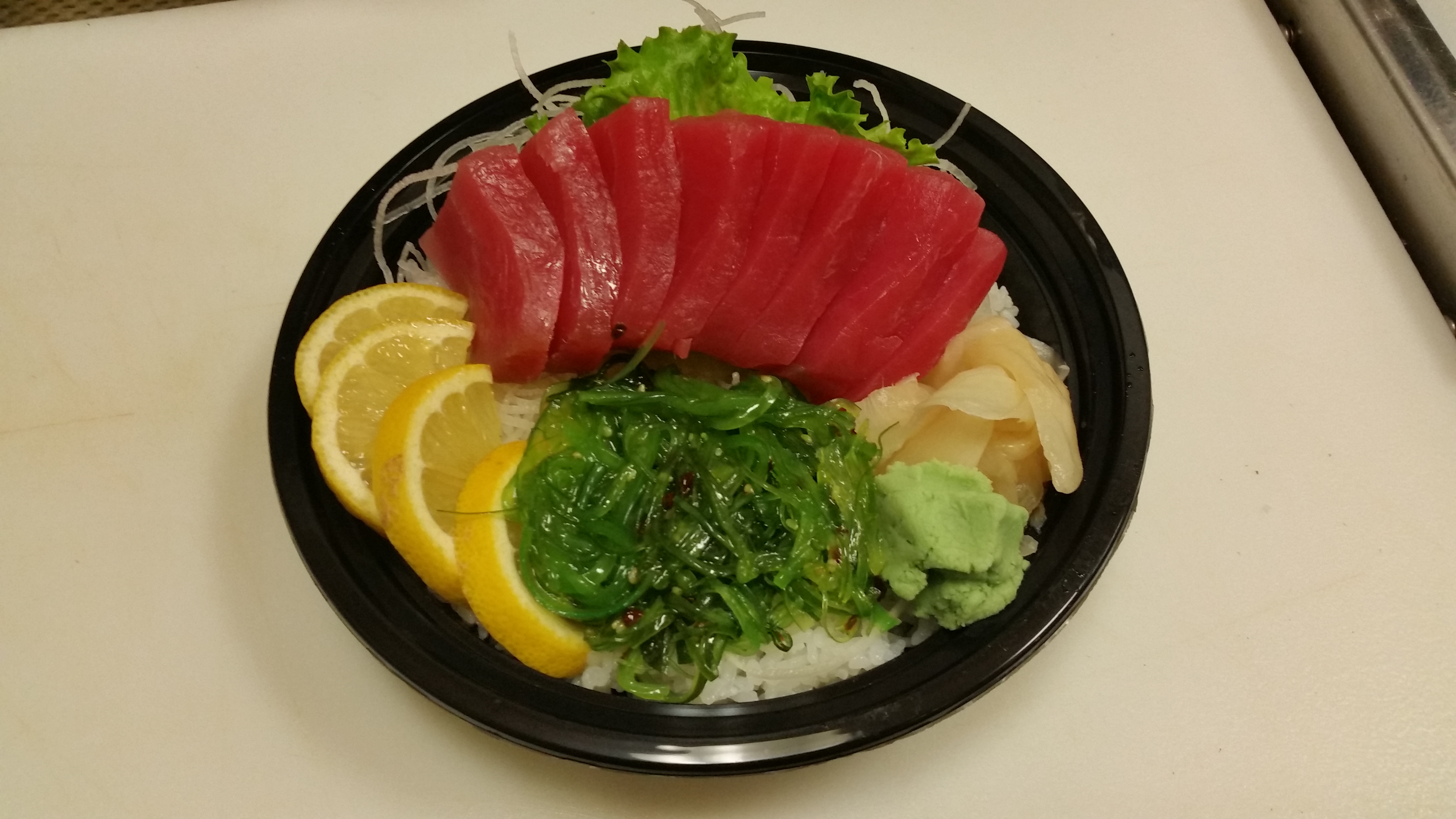 Order Tuna Sashimi Bowl food online from California Teriyaki Grill store, Mission Viejo on bringmethat.com