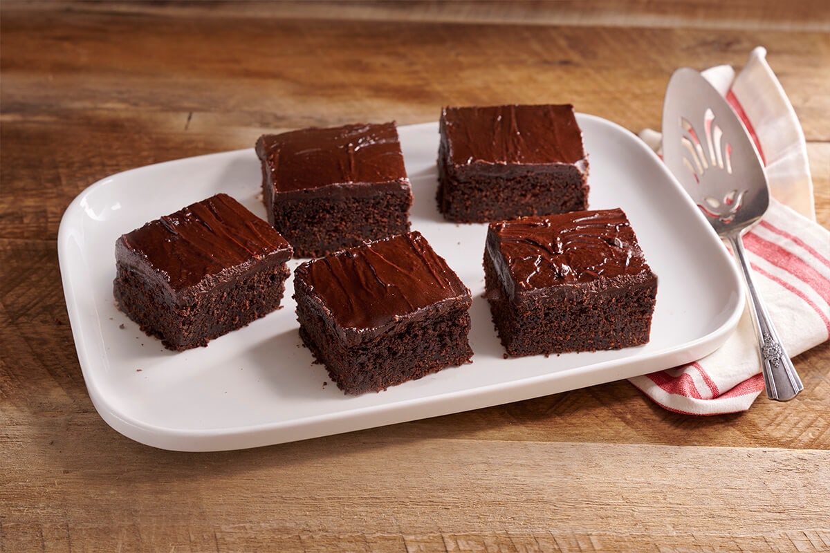 Order Double Chocolate Fudge Coca-Cola® Cake  food online from Cracker Barrel Old Country Store store, Savannah on bringmethat.com