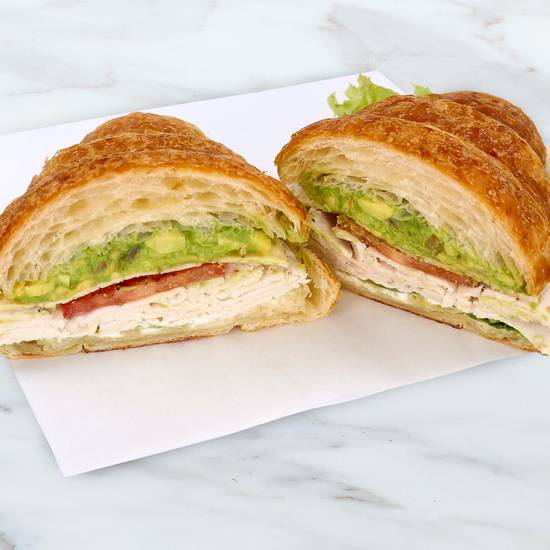 Order Turkey Avocado Sandwich Croissant food online from Boudin Bakery store, San Francisco on bringmethat.com