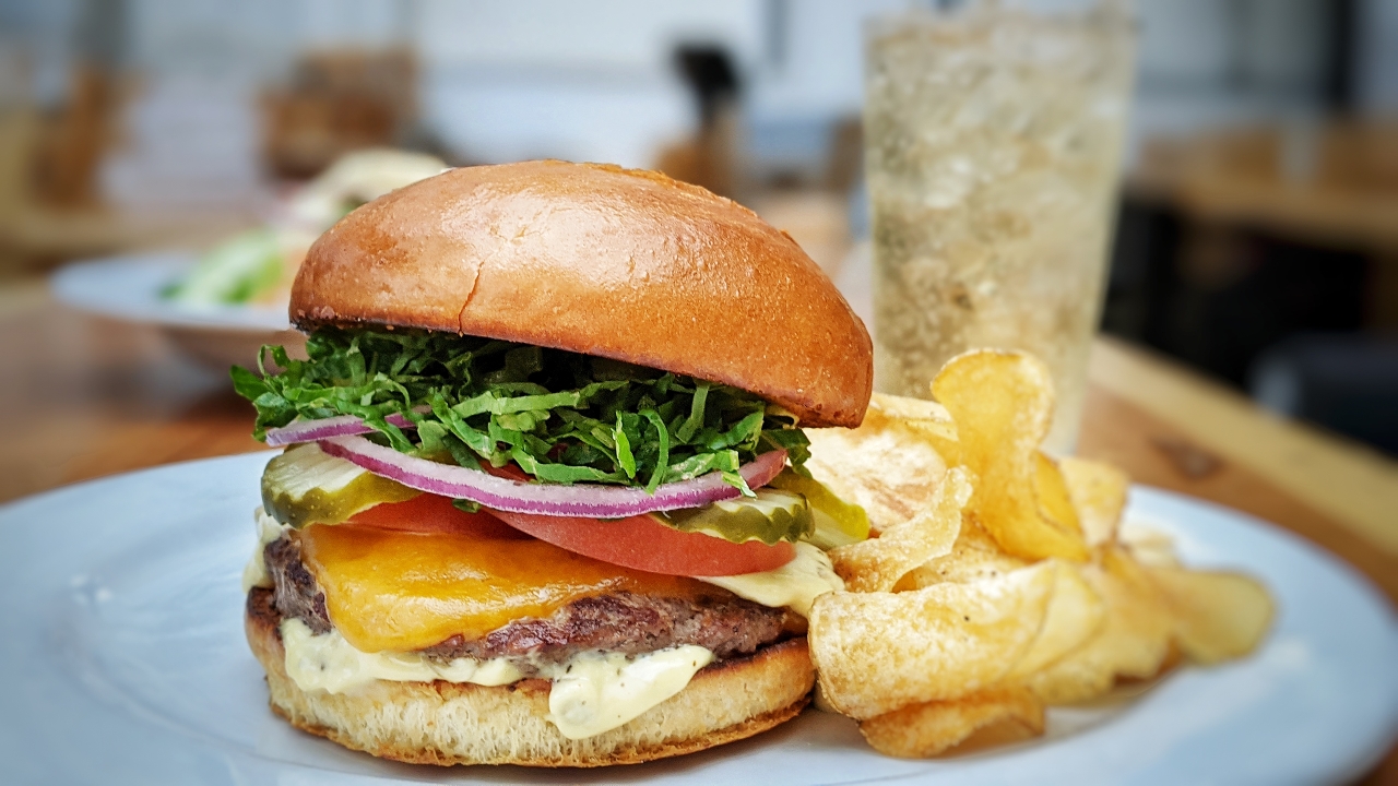 Order Cascade Farms Cheese Burger food online from Seasons & Regions Seafood Grill store, Portland on bringmethat.com