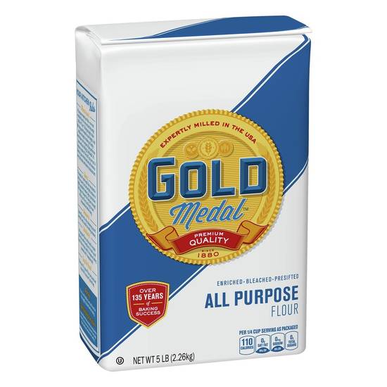 Order Gold Medal · All Purpose Flour (5 lbs) food online from Randalls Express store, Leander on bringmethat.com
