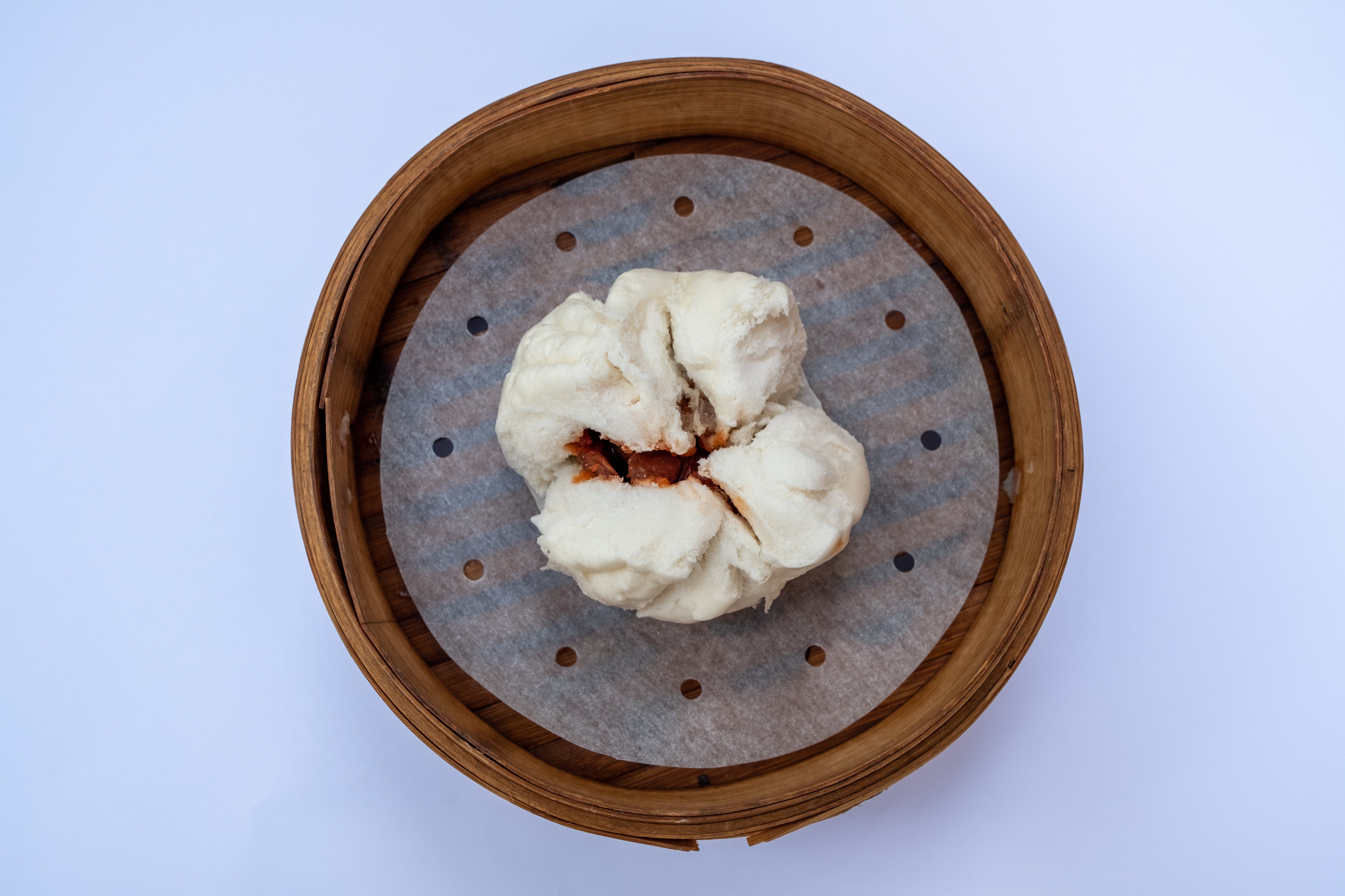 Order D1. Steamed Roast Pork Bun food online from Ollie's Sichuan store, New York on bringmethat.com