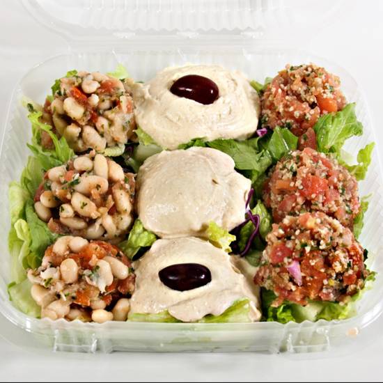 Order Mediterranean Sampler Salad food online from The Perfect Pita store, Springfield on bringmethat.com