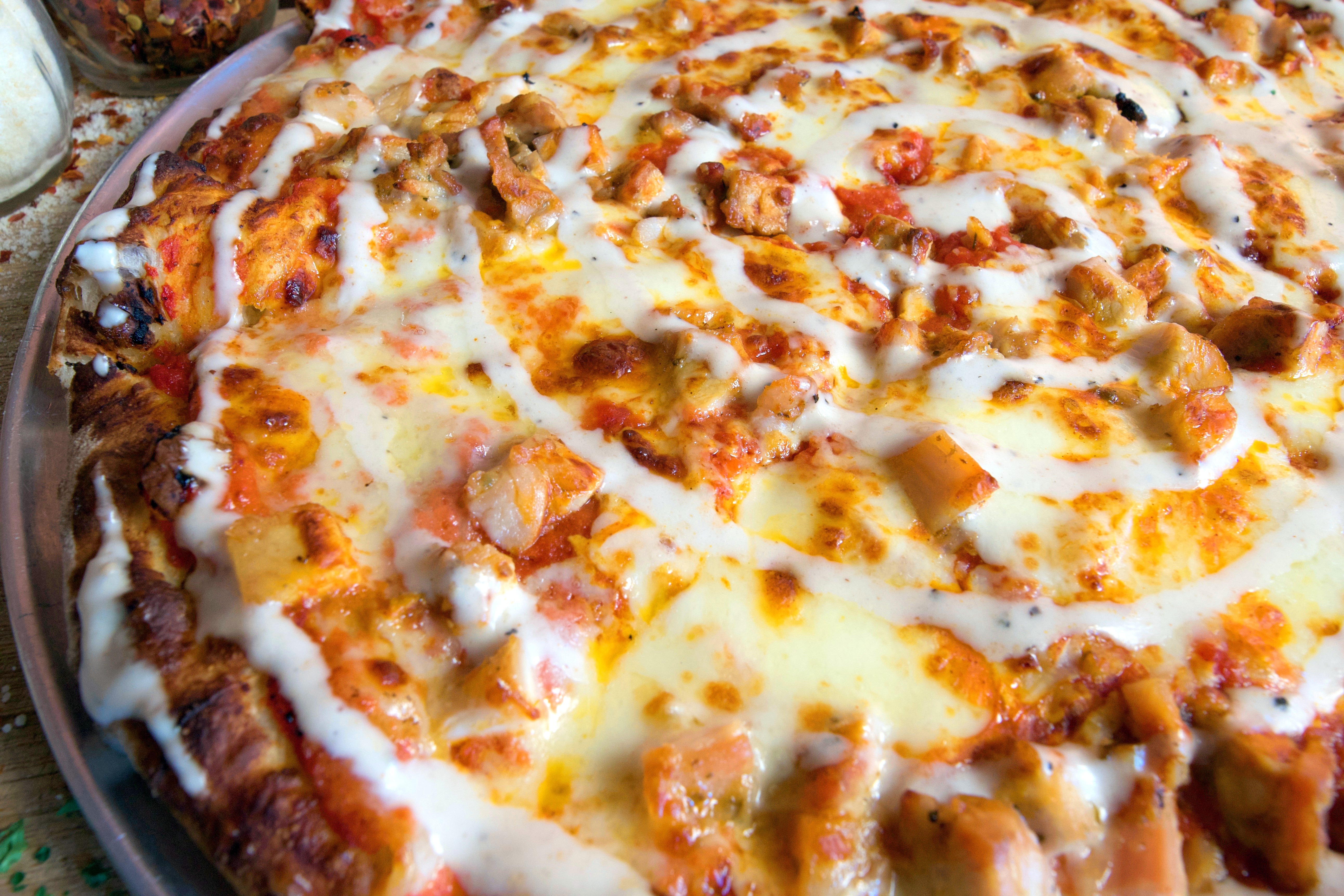Order Buffalo Ranch Chicken Pizza food online from Leaning Tower Pizza & Pasta store, Sherman Oaks on bringmethat.com
