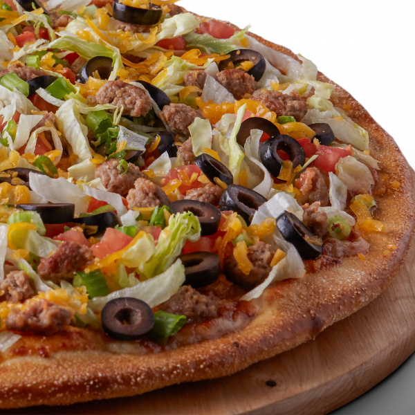 Order Beef Taco Pizza food online from Pizza Guys store, Fairfield on bringmethat.com