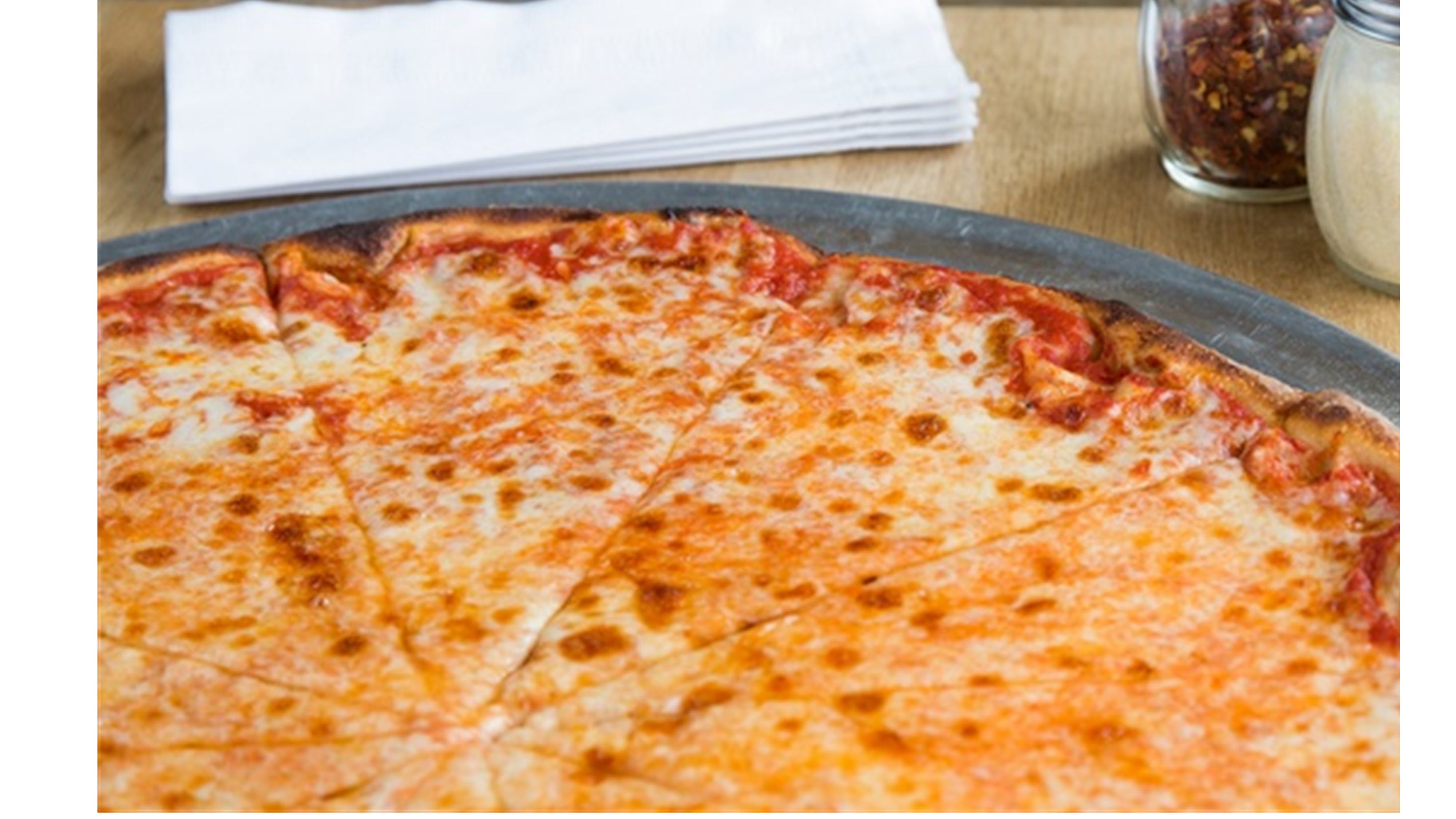 Order The  Authentic NY Cheese Pizza - Medium 12" food online from Grecos New York Pizzeria store, Thousand Oaks on bringmethat.com