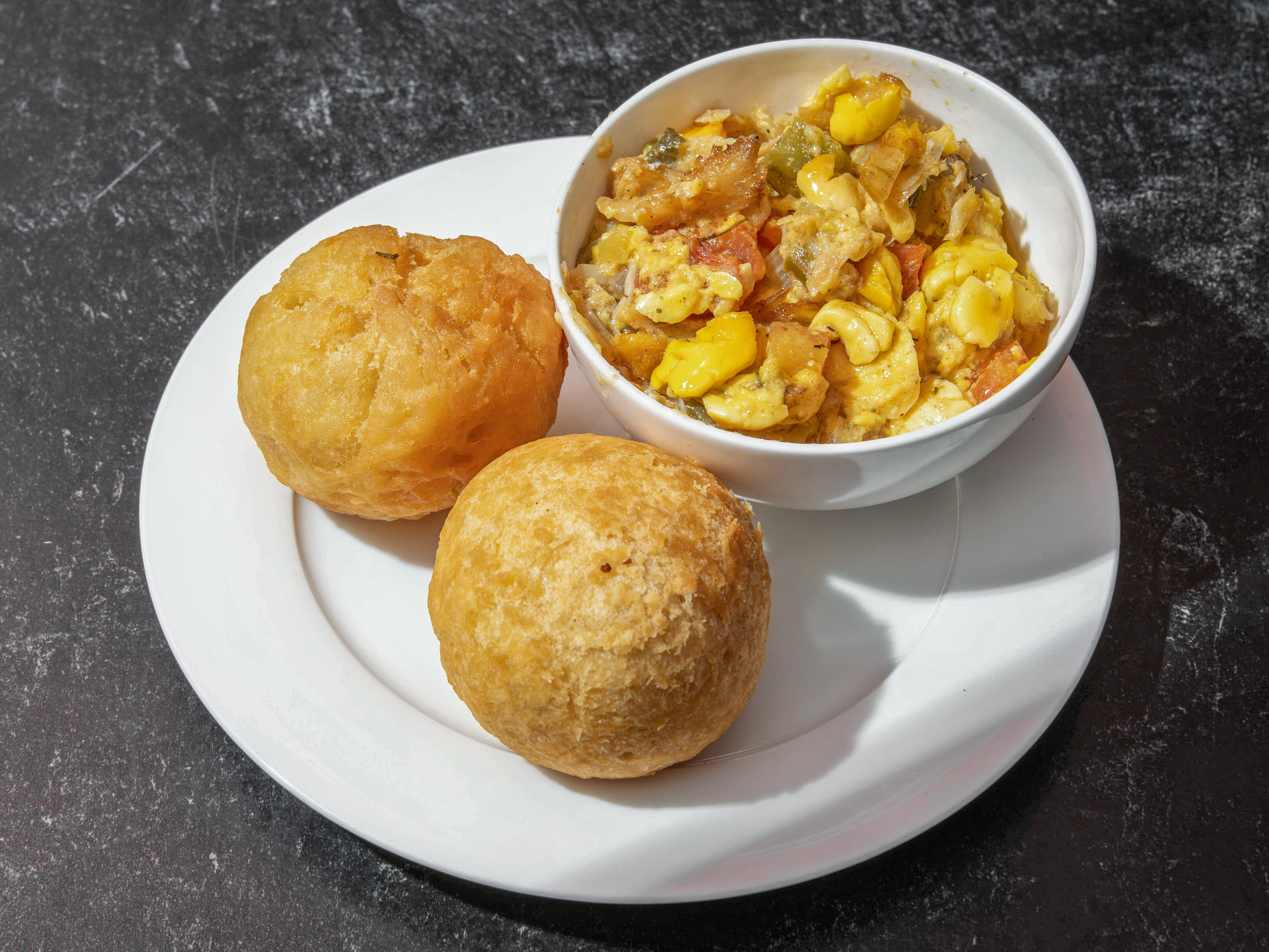 Order Ackee & Codfish food online from JD's Yard Style Restaurant store, Jamaica on bringmethat.com