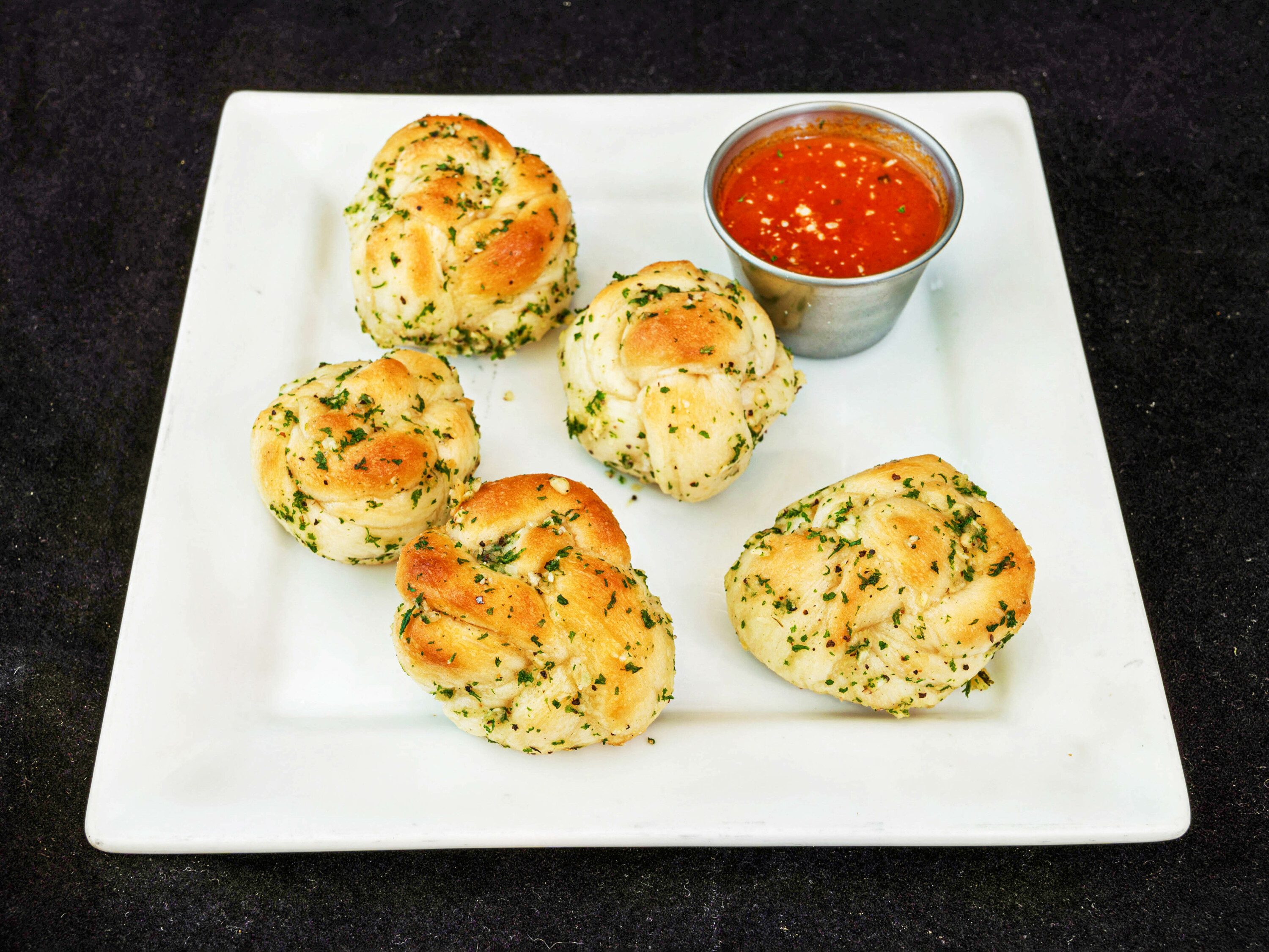Order 5 Garlic Knots food online from Bravo NY Pizza store, New Milford on bringmethat.com