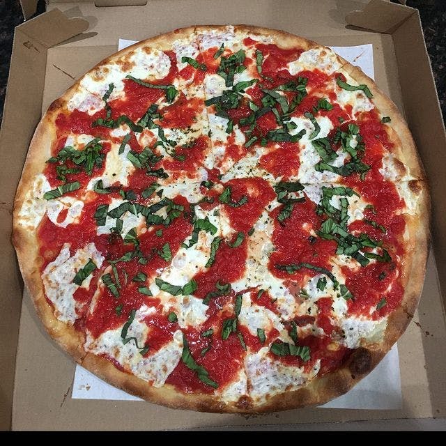 Order Margherita Pizza - Small food online from Cafe Amici store, South Brunswick on bringmethat.com