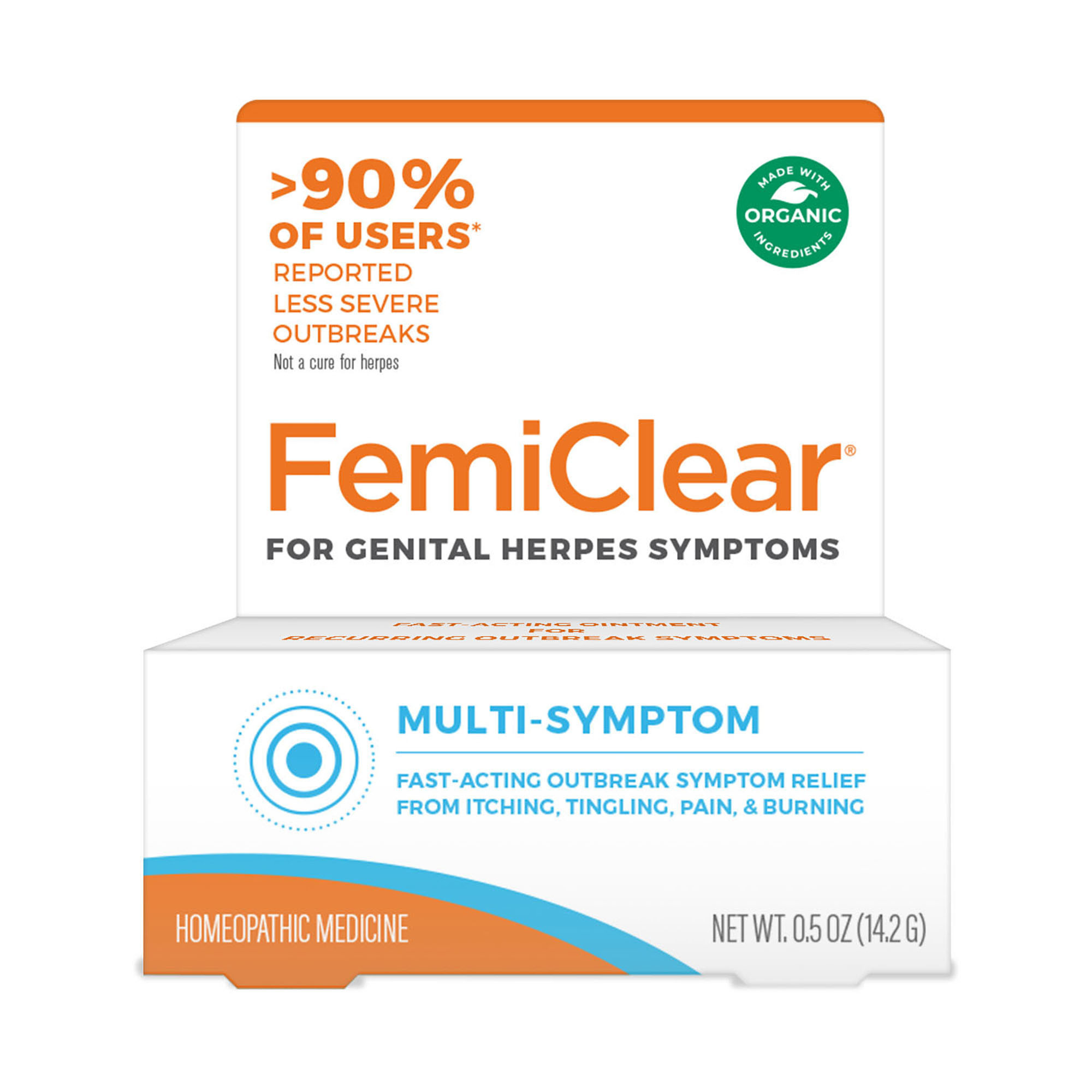 Order FemiClear For Genital Herpes Symptoms Cream, Multi-Symptom - 0.5 oz food online from Rite Aid store, MILLER PLACE on bringmethat.com