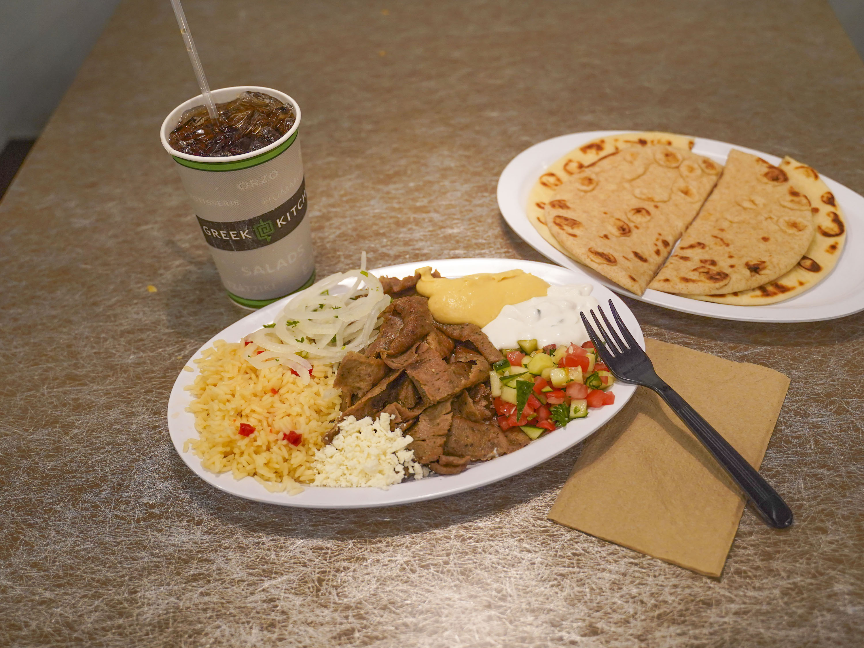 Order Lamb ＆ Beef Plate food online from Grk Greek Kitchen store, Chicago on bringmethat.com