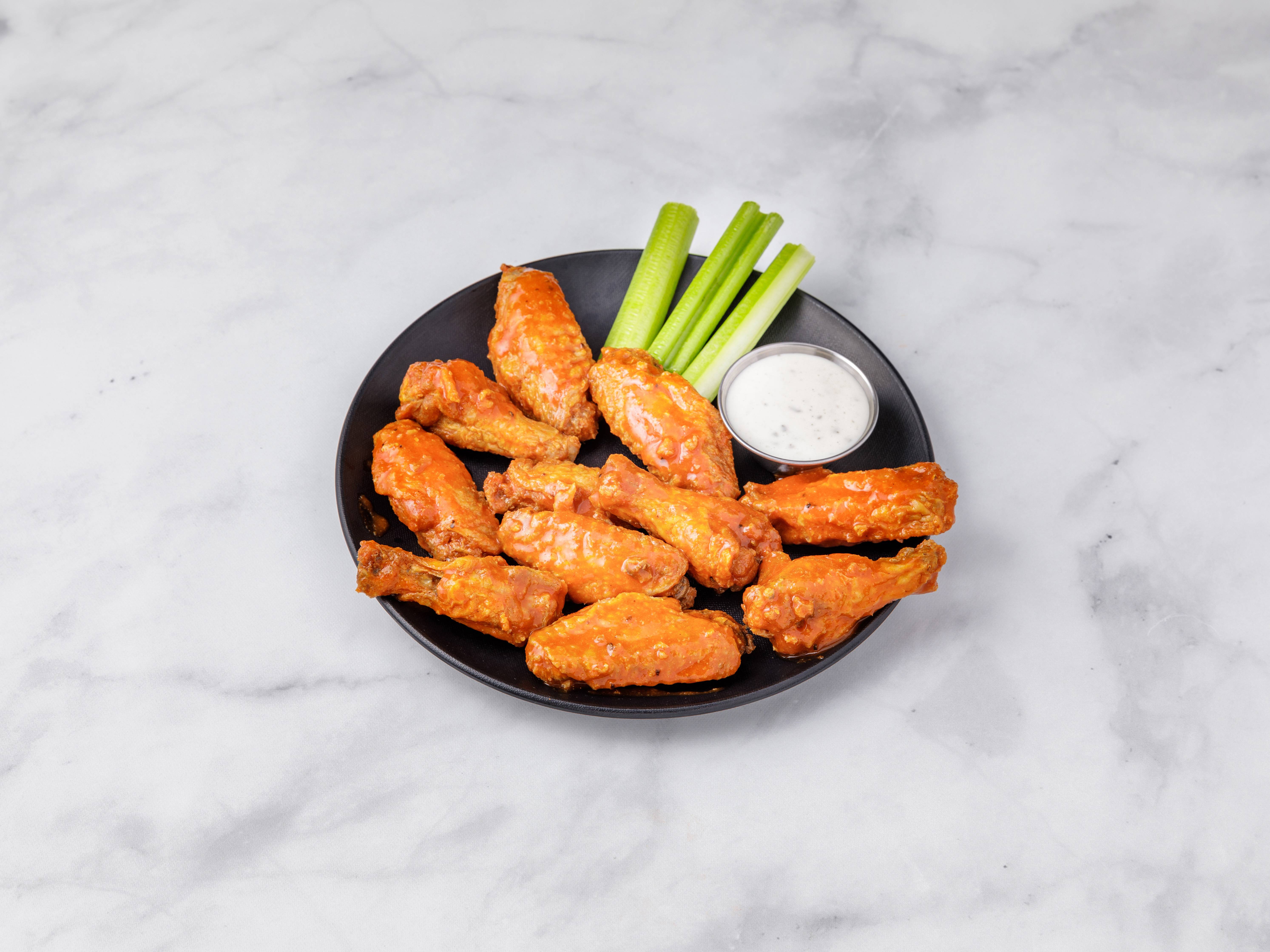 Order 12 Pieces Wing (2 Flavors) food online from Wnb Factory store, Dallas on bringmethat.com