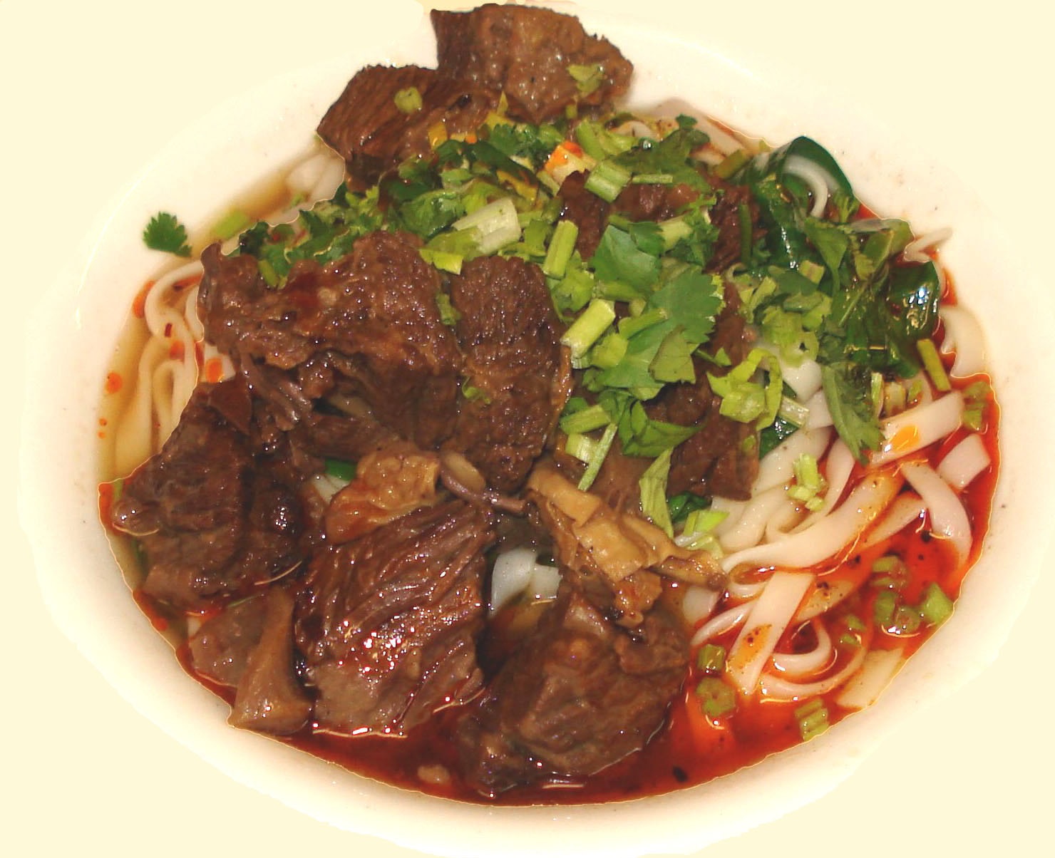 Order Braised Beef Brisket Noodle Soup 牛腩汤面 food online from Chengdu 23 store, Wayne on bringmethat.com