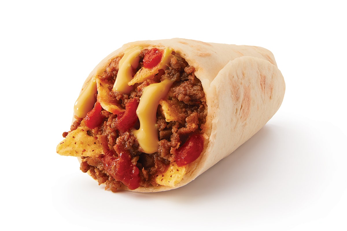 Order Nacho Crunch Beef Burrito food online from Taco John's store, Independence on bringmethat.com
