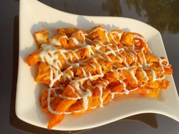 Order Loaded Buffalo Chicken Fries food online from Nino's Pizza & Restaurant store, Hillsdale on bringmethat.com
