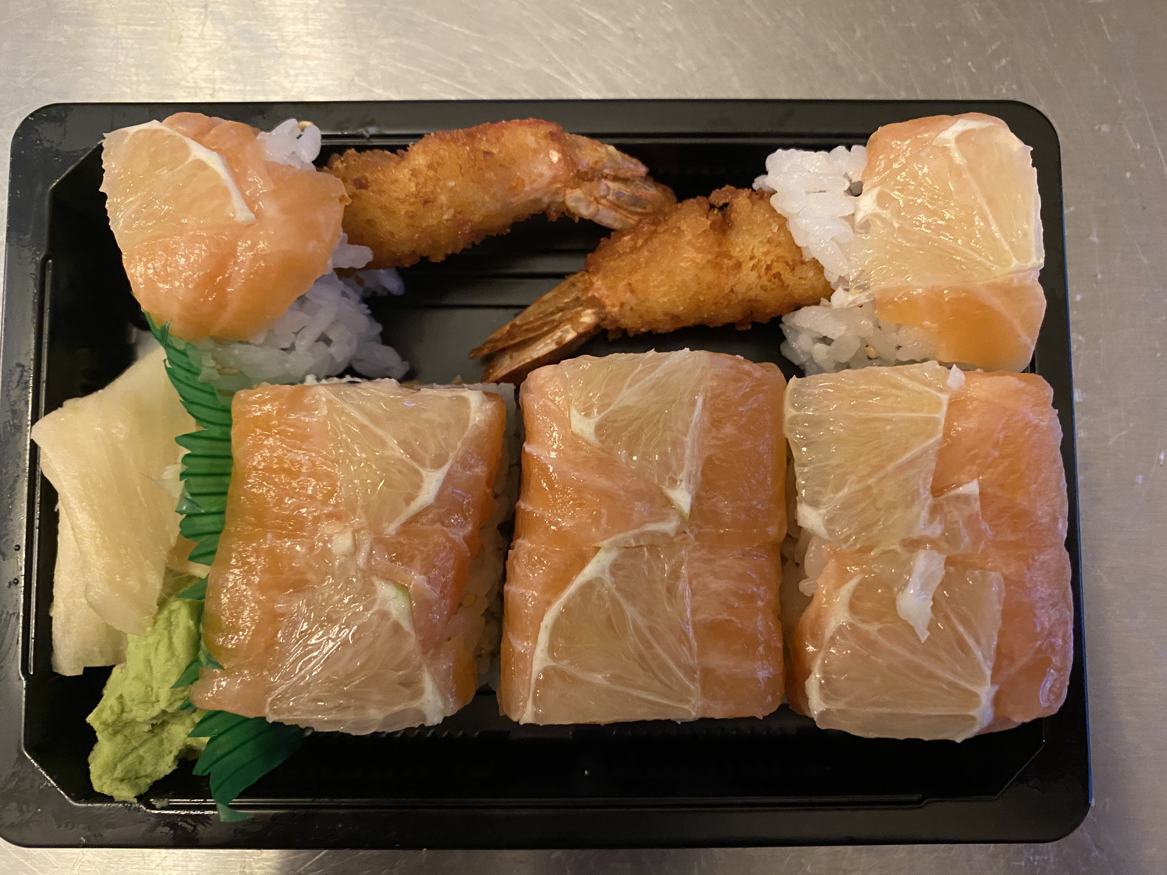 Order Lion King Roll (SHRIMP) food online from Grey Whale Sushi & Grill store, Lincoln on bringmethat.com
