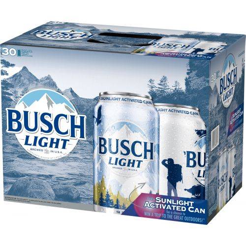 Order Busch Light - Pack Of 12 food online from Red Roof Market store, Lafollette on bringmethat.com