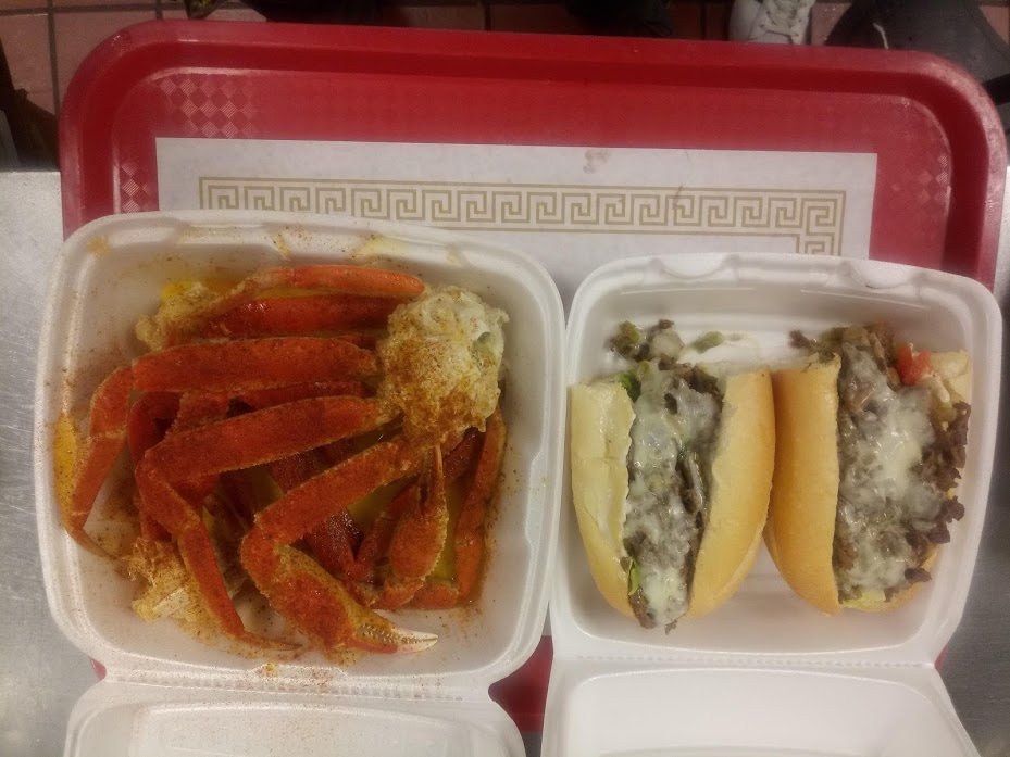 Order 3. Eleven Inch Philly, Fries & Drink food online from Nick's Gyros Seafood IV store, Columbia on bringmethat.com