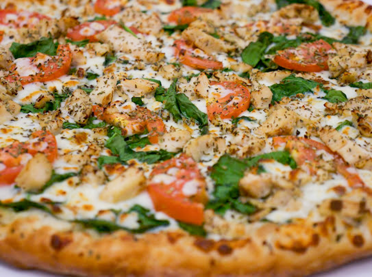 Order Chicken Florentine Pizza food online from Chanello's Pizza store, Portsmouth on bringmethat.com