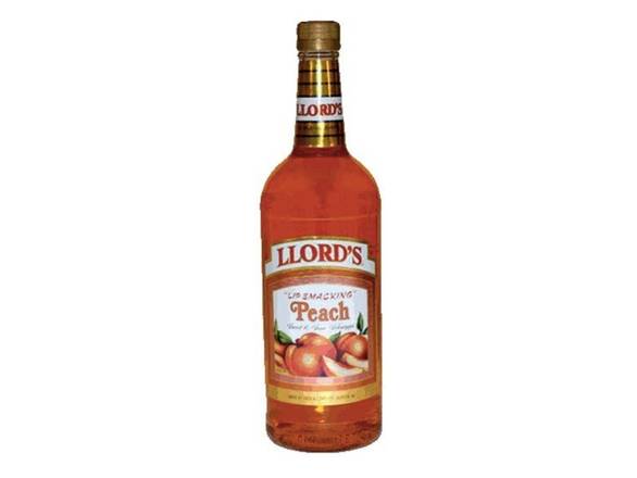 Order Llord's Peach Schnapps - 1L Bottle food online from Josh Wines & Liquors Inc store, New York on bringmethat.com