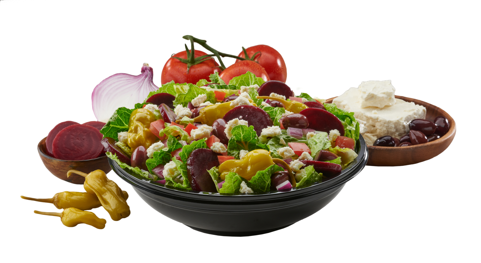 Order Greek Salad Salad food online from Blackjack Pizza store, Greeley on bringmethat.com