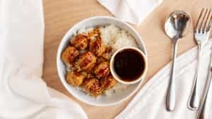 Order Kid's Popcorn Chicken Bowl food online from Tea Bar & Fusion Cafe store, Chico on bringmethat.com