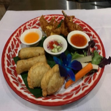 Order Assorted Appetizer food online from Lan Larb store, New York on bringmethat.com