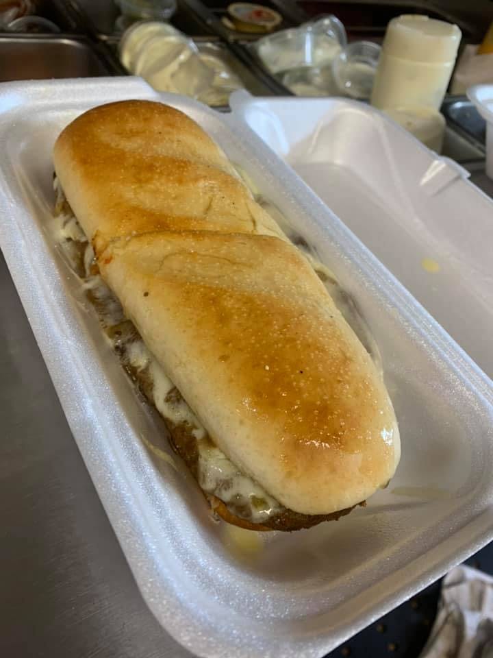 Order Steak Hoagie - Small food online from Riverfront Pizza store, Covington on bringmethat.com