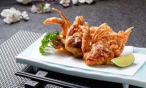Order Fried Soft Shell Crab food online from Oyama Sushi & Steakhouse store, Cedar Rapids on bringmethat.com