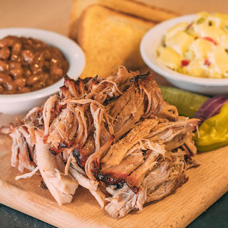 Order Pulled Pork Dinner food online from Billy Sims Barbecue store, Troy on bringmethat.com