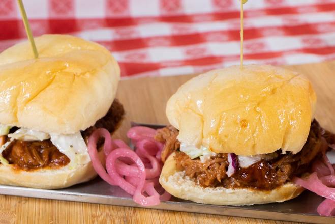 Order Pulled Pork Sliders food online from The Horseshoe Grill store, Tucson on bringmethat.com